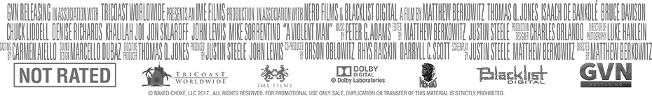 Image of the official 'A Violent Man' Billing Block